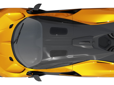Mclaren W1 2025 Model 3D