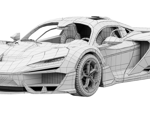 Mclaren W1 2025 Model 3D