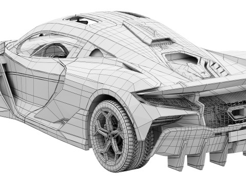 Mclaren W1 2025 Model 3D