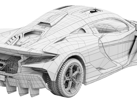 Mclaren W1 2025 Model 3D