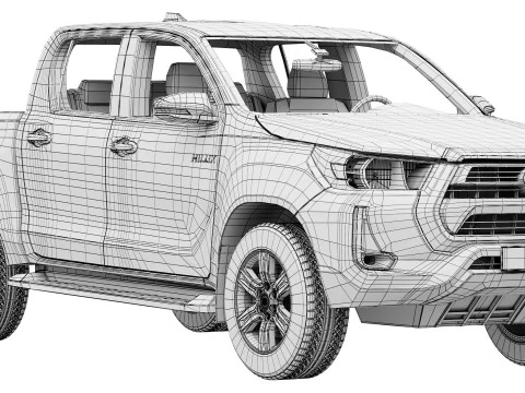 Toyota Hilux Hybrid 48V 2024 3D Model