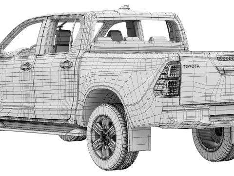 Toyota Hilux Hybrid 48V 2024 3D Model