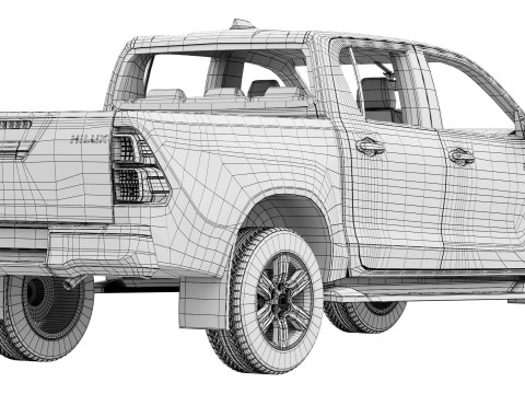 Toyota Hilux Hybrid 48V 2024 3D Model