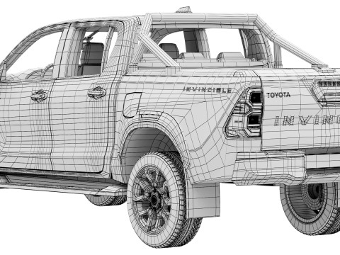 Toyota Hilux INVINCIBLE 2024 3D Model