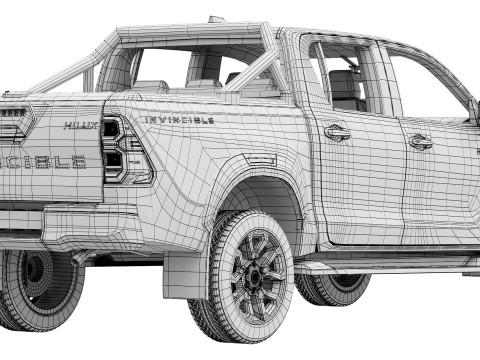 Toyota Hilux INVINCIBLE 2024 3D Model