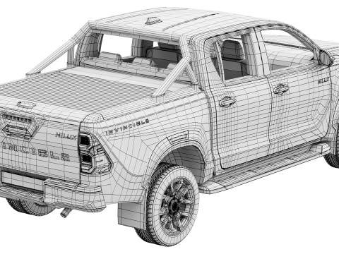 Toyota Hilux INVINCIBLE 2024 3D Model