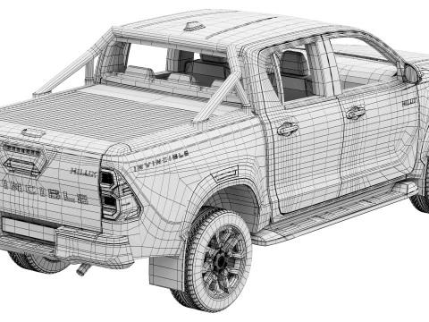Toyota Hilux INVINCIBLE 2024 3D Model