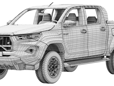 Toyota Hilux GR Sport 2 2024 3D Model