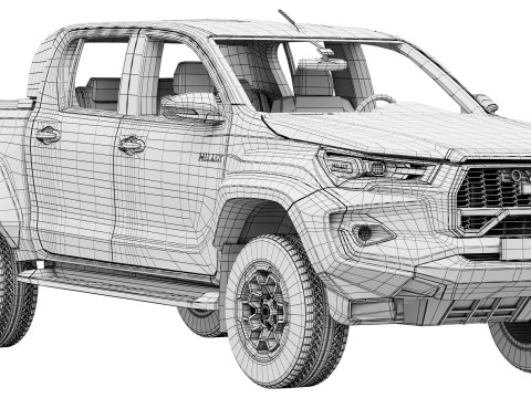 Toyota Hilux GR Sport 2 2024 3D Model