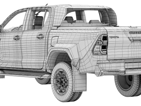 Toyota Hilux GR Sport 2 2024 3D Model