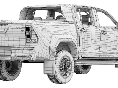 Toyota Hilux GR Sport 2 2024 3D Model