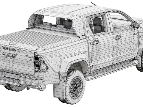 Toyota Hilux GR Sport 2 2024 3D Model