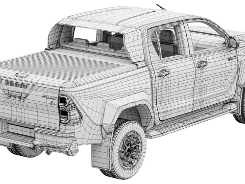 Toyota Hilux GR Sport 2 2024 3D Model