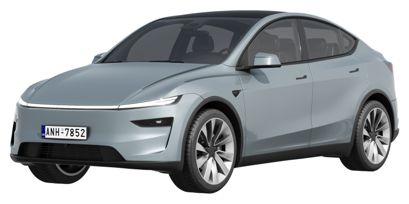 Tesla Model Y 2025 3D Модель .c4d .max .obj .3ds .fbx .stl .blend