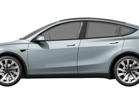 Tesla Model Y 2025 3D Модель