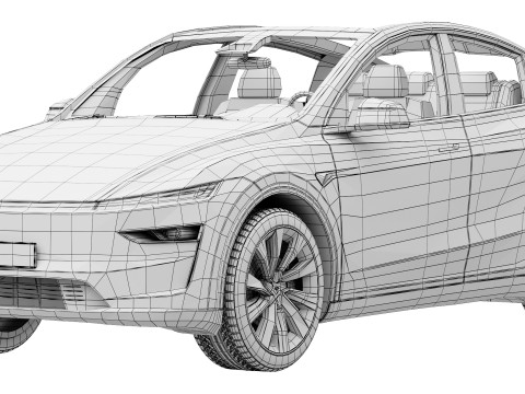Tesla Model Y 2025 3D Модель