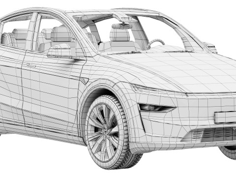 Tesla Model Y 2025 3D Модель