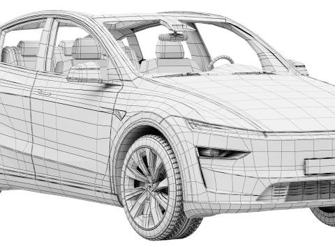 Tesla Model Y 2025 3D Model