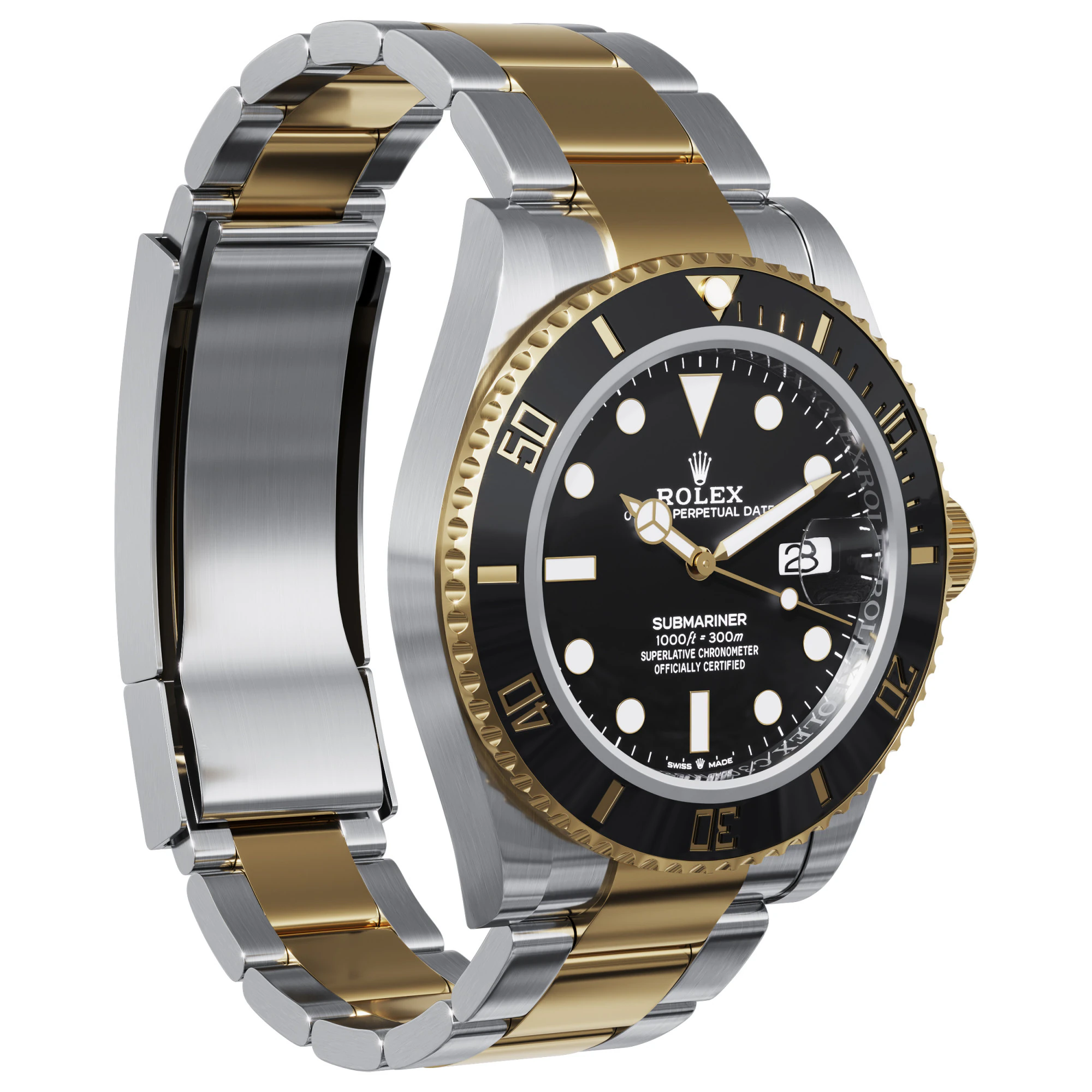 Rolex-Submariner Date 3D Model .c4d .max .obj .3ds .fbx .stl .blend 