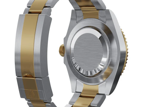 Rolex-Submariner Date blue 3D Model