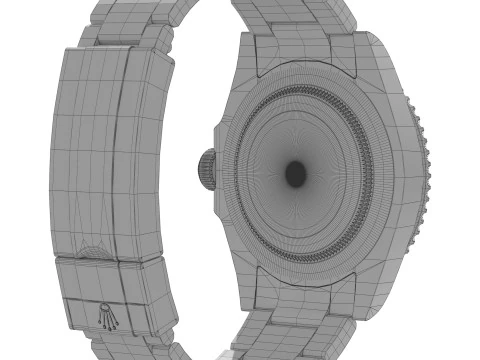 Rolex-Submariner Date blue 3D Model