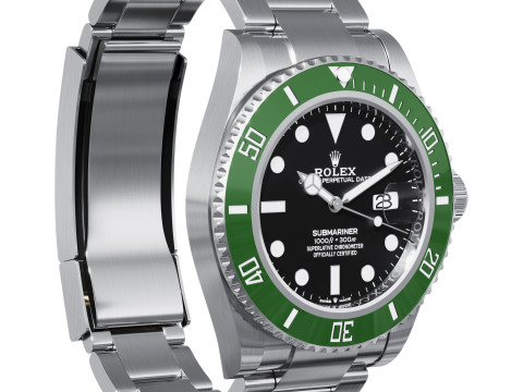 Rolex-Submariner Date green 3D 模型