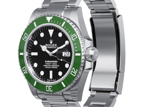 Rolex-Submariner Date green 3D Model