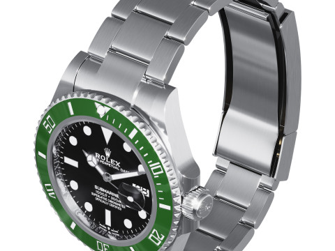 Rolex-Submariner Date green 3D Model
