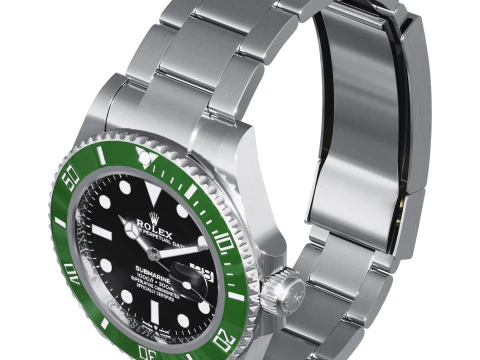 Rolex-Submariner Date green 3D Model