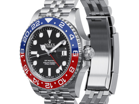 Rolex-GMT-Master II pepsi 3D Модель