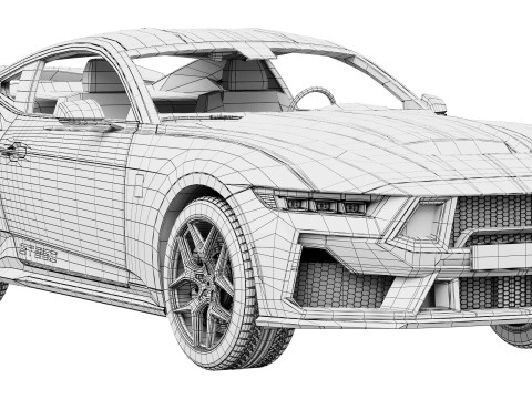 Shelby GT350 2025 3D Model