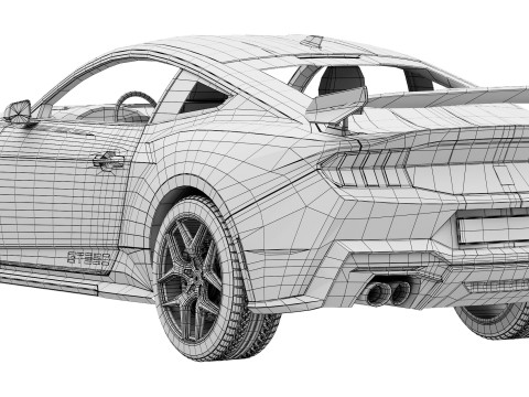 Shelby GT350 2025 3D Model