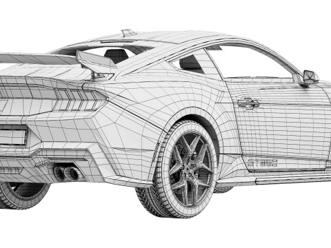 Shelby GT350 2025 3D Model