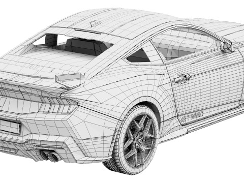 Shelby GT350 2025 3D Model