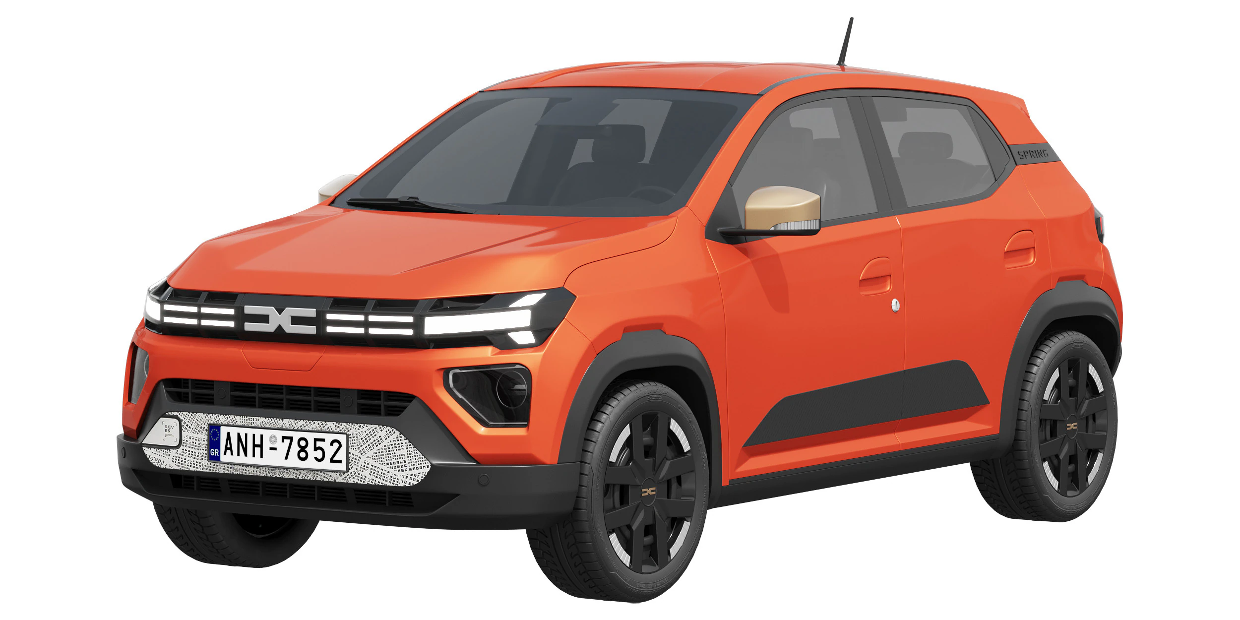 Dacia Spring 2025 3D Model .c4d .max .obj .3ds .fbx .stl .blend