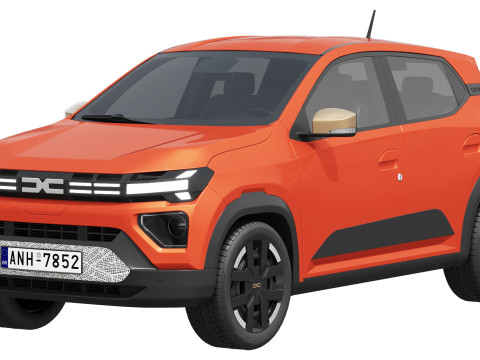 Dacia Spring 2025 3D Модель