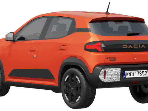 Dacia Spring 2025 3Dモデル