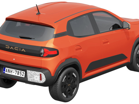 Dacia Spring 2025 3Dモデル