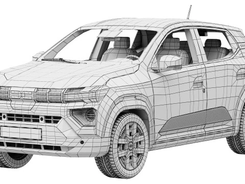 Dacia Spring 2025 3D Model
