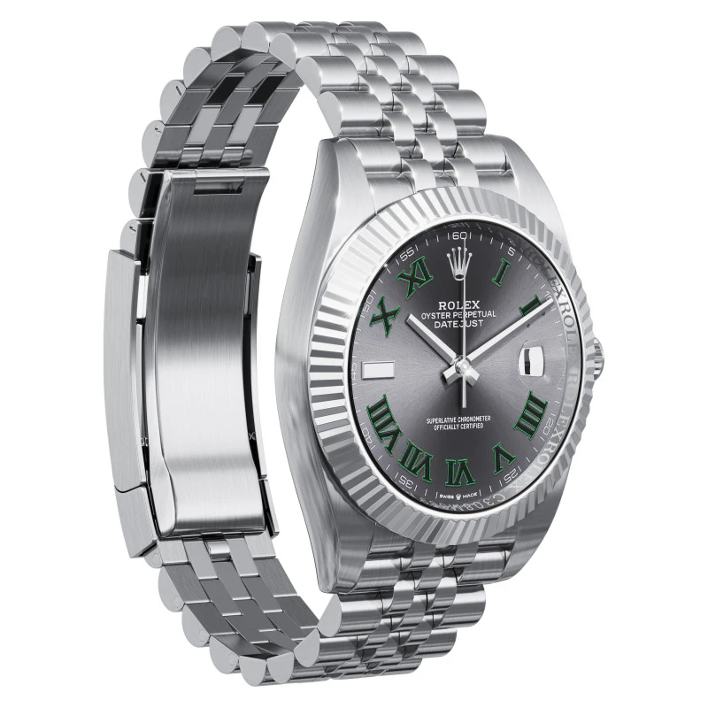 Сталь Rolex-Datejust 41 3D Модель .c4d .max .obj .3ds .fbx .stl .blend 