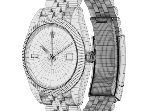Rolex-Datejust 41 steel 3D Model