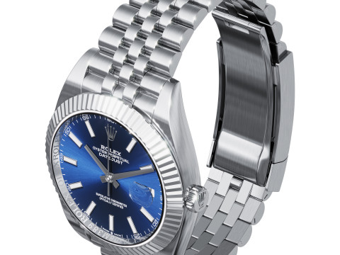 Rolex-Datejust 41 blue 3D 모델