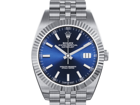 Rolex-Datejust 41 blue 3D 모델