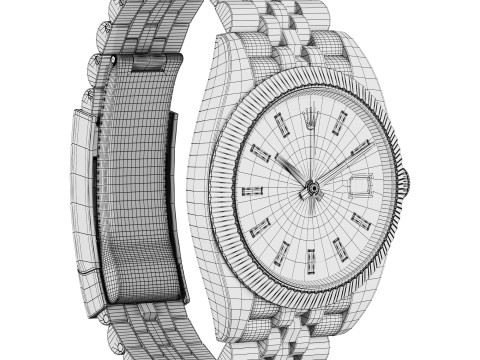 Rolex-Datejust 41 blue 3D 모델