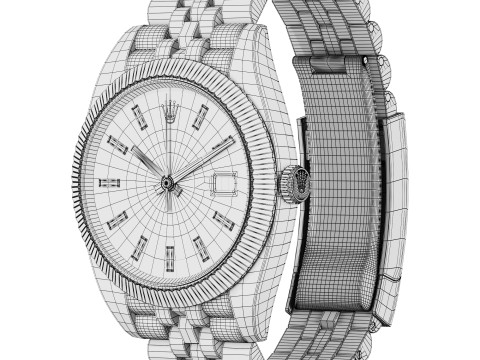 Rolex-Datejust 41 blue 3D 모델