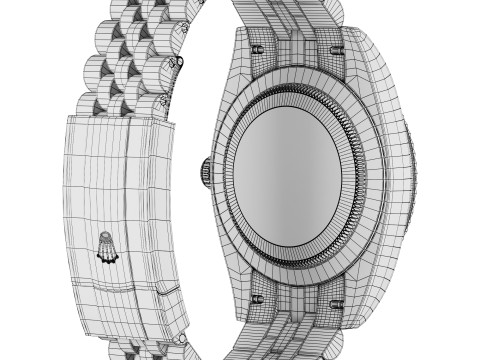 Rolex-Datejust 41 blue 3D 모델