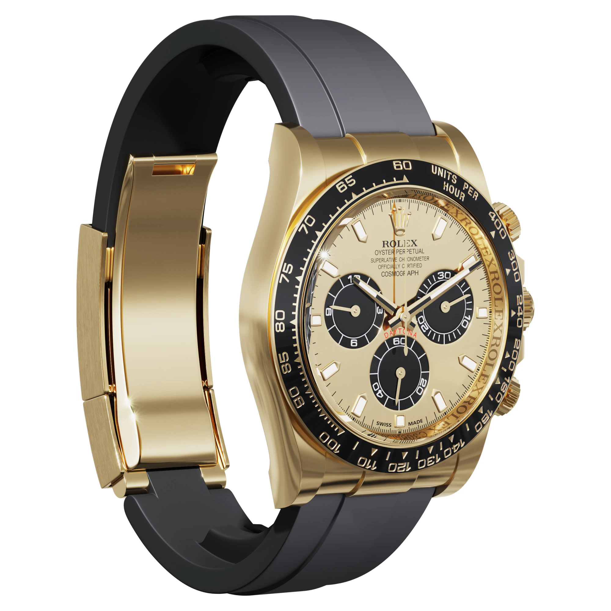 Rolex-Cosmograph Daytona Pikachu 3D Model .c4d .max .obj .3ds .fbx .stl .blend 
