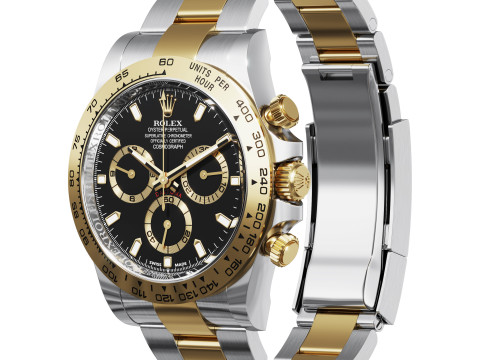 Rolex-Cosmograph Daytona two tone 3D Модель