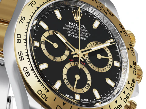 Rolex-Cosmograph Daytona two tone 3D Model