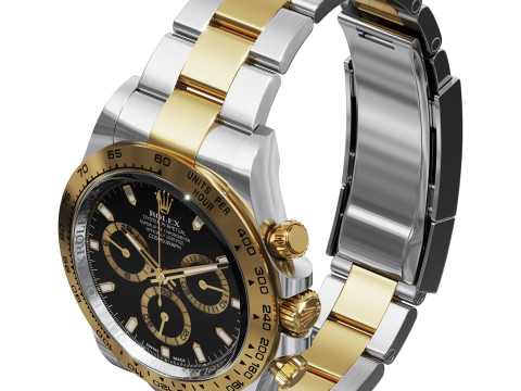 Rolex-Cosmograph Daytona two tone 3D Модель